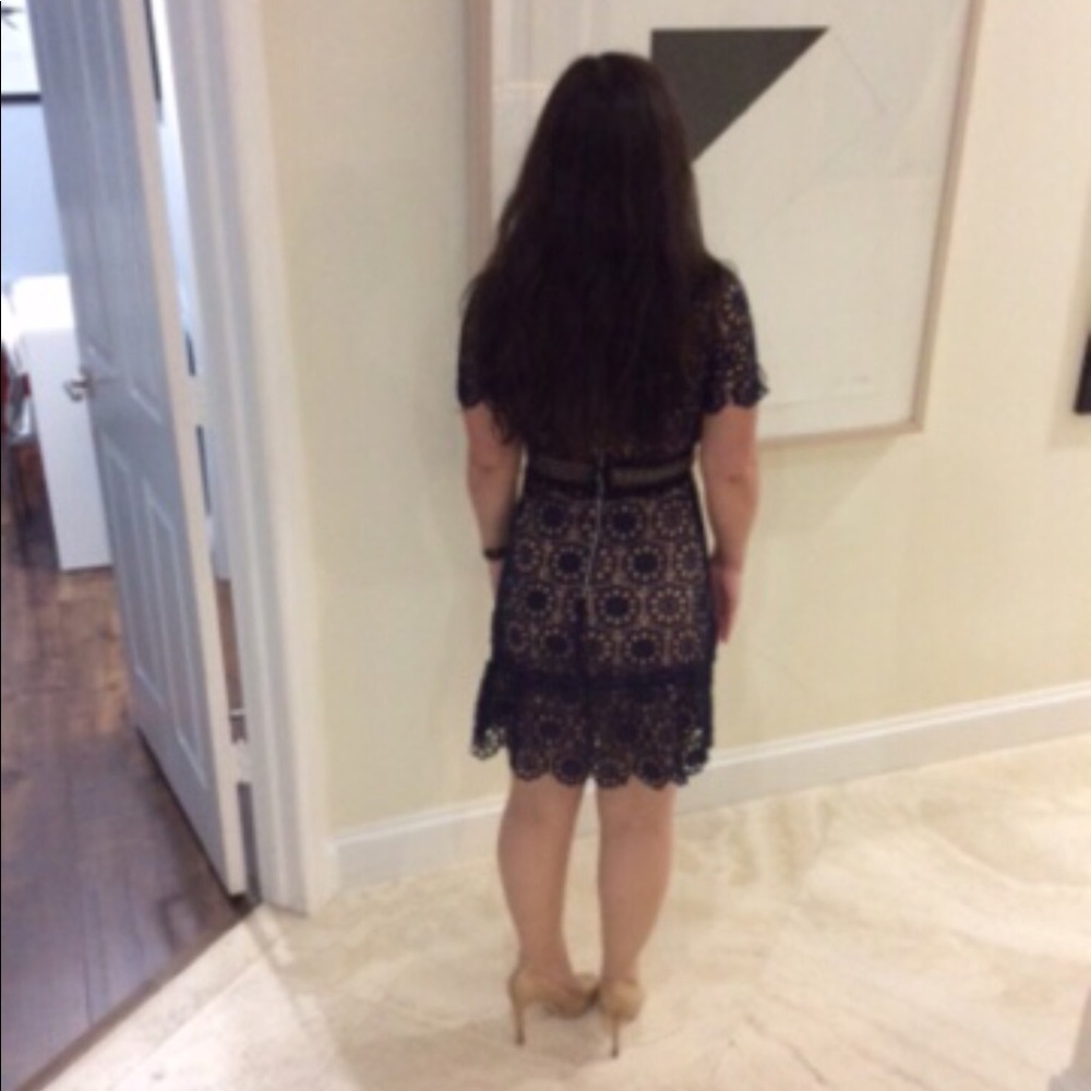 NWT AQUA FLORAL LACE DRESS XS - Picture 3 of 4